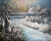 Chi Yu -  December, Garden In Winter Light